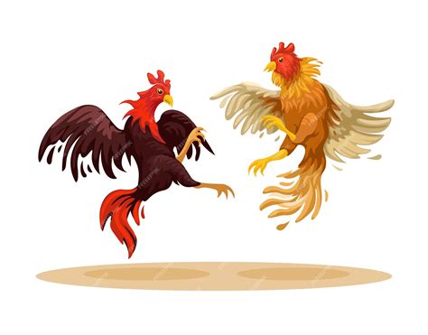 Dibujos de gallos de pelea